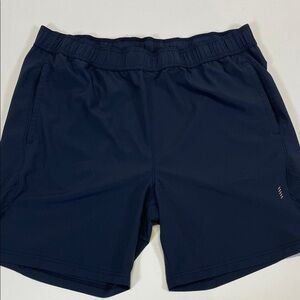 Balance Collection Men’s Athletic Shorts Navy Elastic Waist Size L